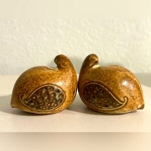 Vintage Otagiri pottery quail salt and pepper!